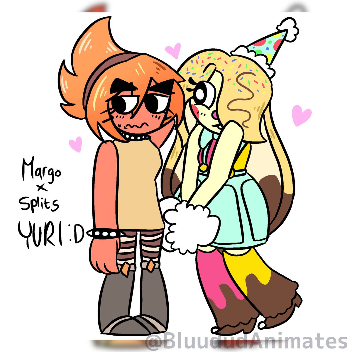 BluududAnimator's tweet photo. As a surprise, this my design of Yuri art of BurntBanana, kinda slightly different tbh, but I love both design of them #burntbanana #funhouse https://t.co/g1dQ6e9Cq3