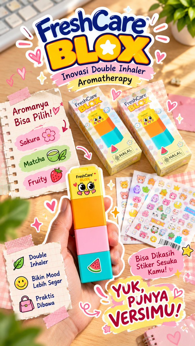 mingyuniberse's tweet photo. produk fresh care yang baru lucu banget 😭♥️ gen z termasuk aku wajib punya versi blox ini sih, otw checkout ah 😍😍

https://t.co/v2qhfzzIZP https://t.co/5WSveo06kR