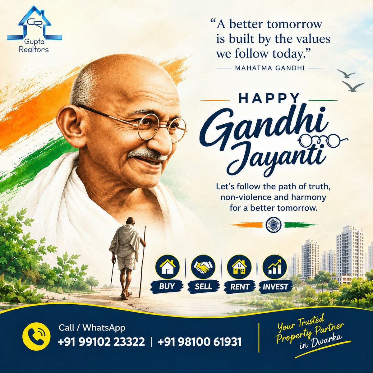 GuptaRealtors's tweet photo. #gandhi #IndianPride https://t.co/kxbGlgMKZg