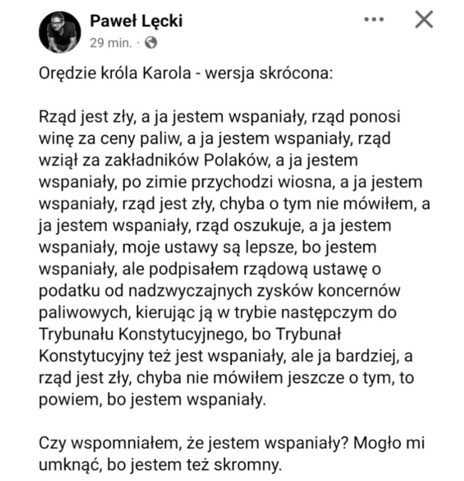GrzelinskMa's tweet photo. WSTAJESZ i WIESZ, że trafniej nie można...👇 https://t.co/AZv121dWBf