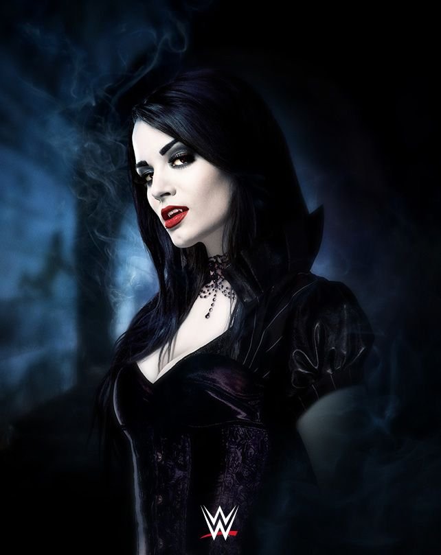 WWEPaigeFanClub's tweet photo. Halloween is coming! 🎃 #Glampire  which cosplay would you like @Saraya to see? 👀 #WWE #SmackDown https://t.co/s9yCDoMlr0