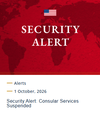 MarioNawfal's tweet photo. 🚨🇺🇸🇧🇷 BREAKING: The US just suspended consular services at its embassy and every consulate in Brazil as the country heads into Sunday's election

The mission's security alert says nothing beyond "security concerns," telling Americans to stay away from the embassy in Brasília and every consulate starting Friday and to call a duty officer if they have an emergency.

Washington doesn't close every consular door in the biggest country in South America on a hunch, so whatever threat it's seeing is specific.

Source: U.S. Embassy & Consulates in Brazil / Writer: Daniel
