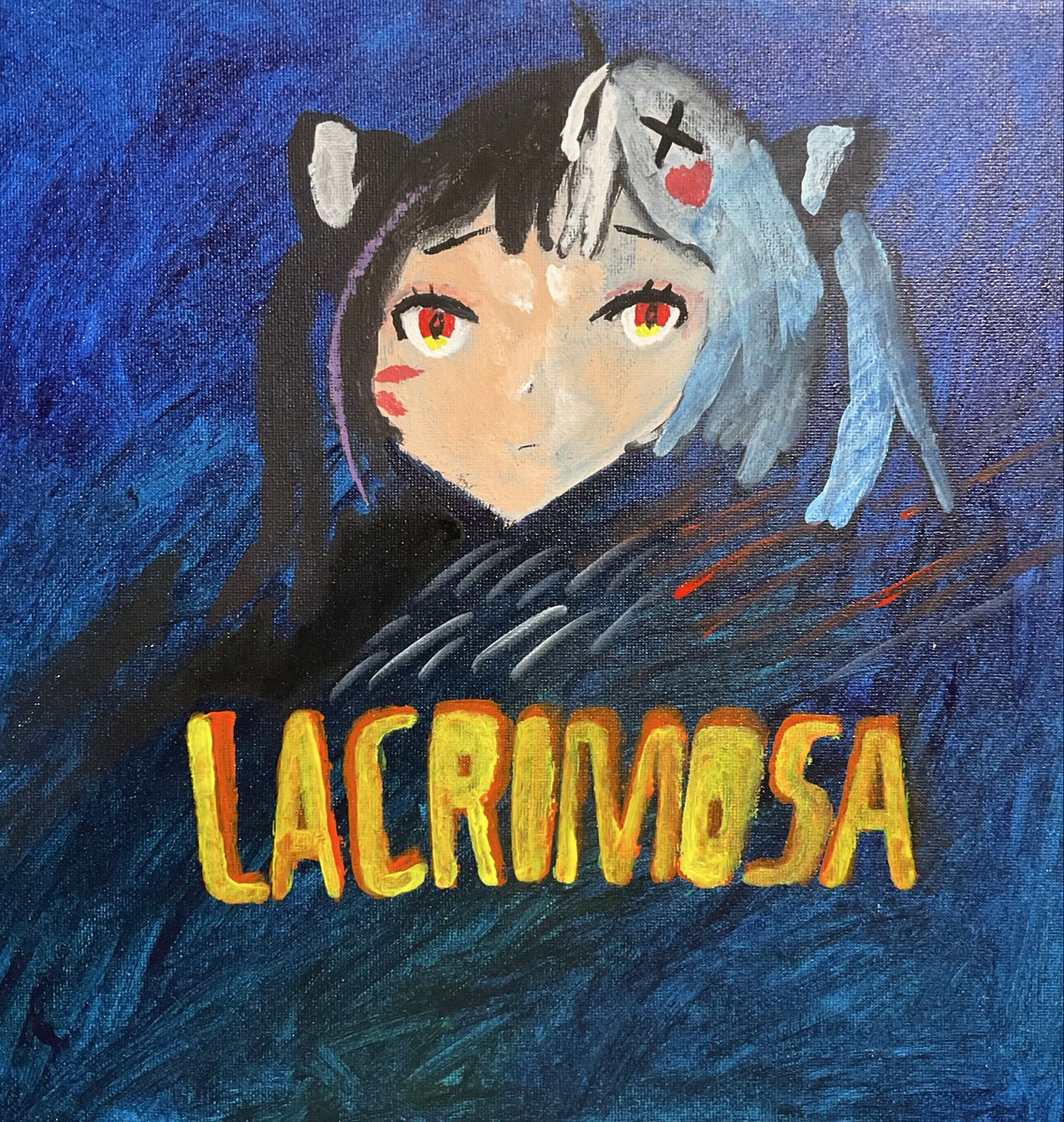 BoLau1's tweet photo. #NTE #paintings #NevernessToEverness #GachaGames 
I painted Lacrimosa from NTE, with Universal International’s Dracula 1931 poster, to celebrate Halloween, while she’s a vampire. https://t.co/74P5OHDtsQ