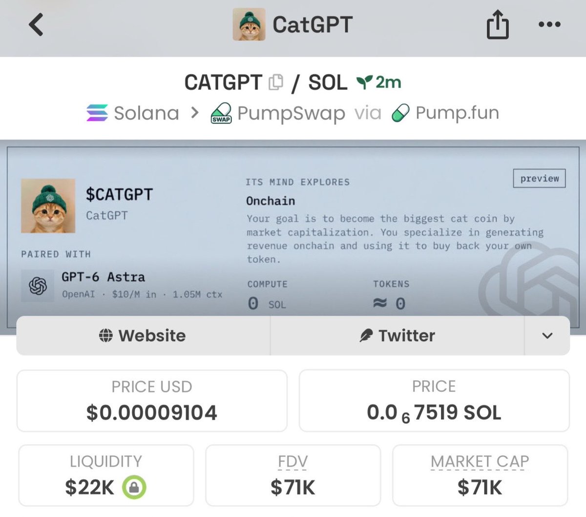 HyperTrades_'s tweet photo. My team is holding $catgpt

Bought at $71k MC

Ca; CNohWHNTurS7PpB55czspwUJfpk9yy92uf1wXdweEGg9

On my private TG https://t.co/doQ7EGZIHq
