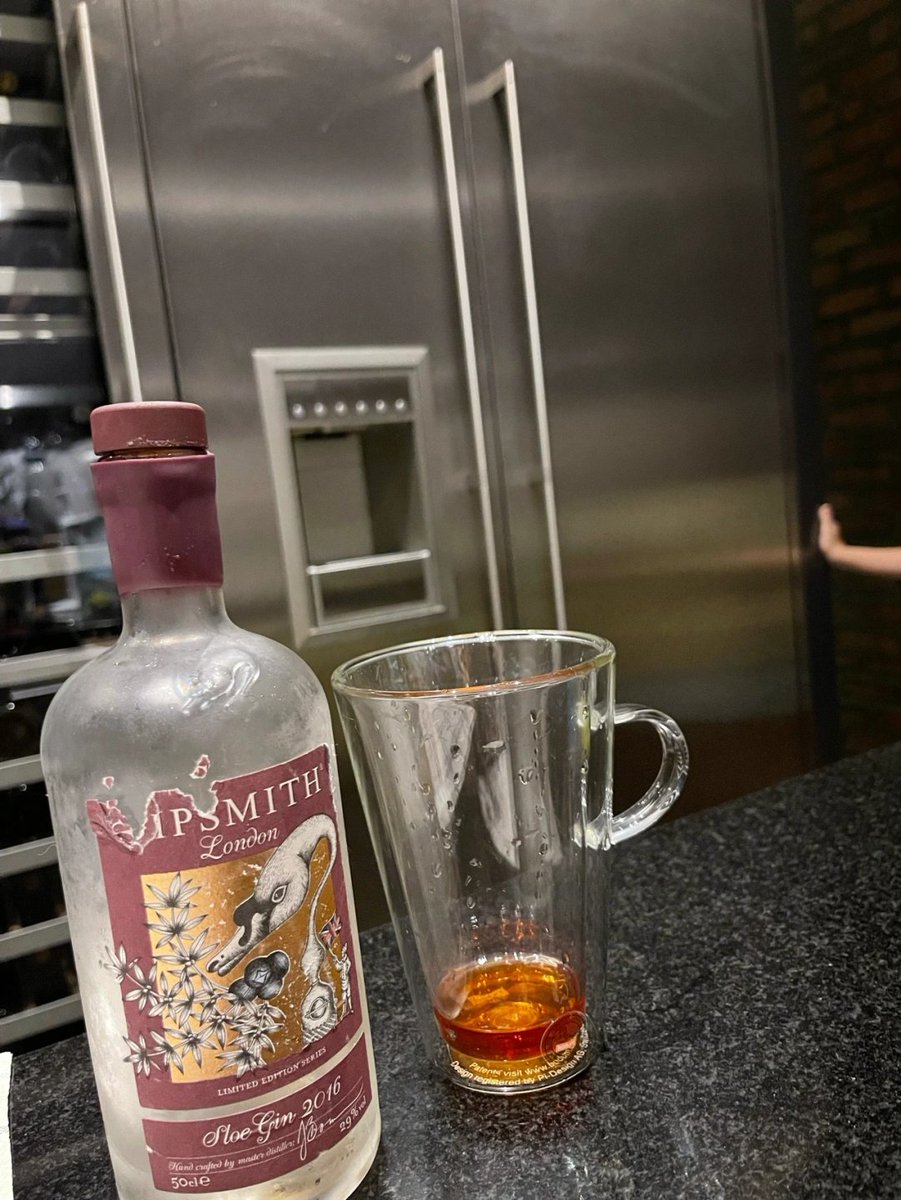 zuioqwsa's tweet photo. Found a bottle of Sloe Gin I bought on a business trip earlier. It tastes pretty good https://t.co/odL4YKXq3Q