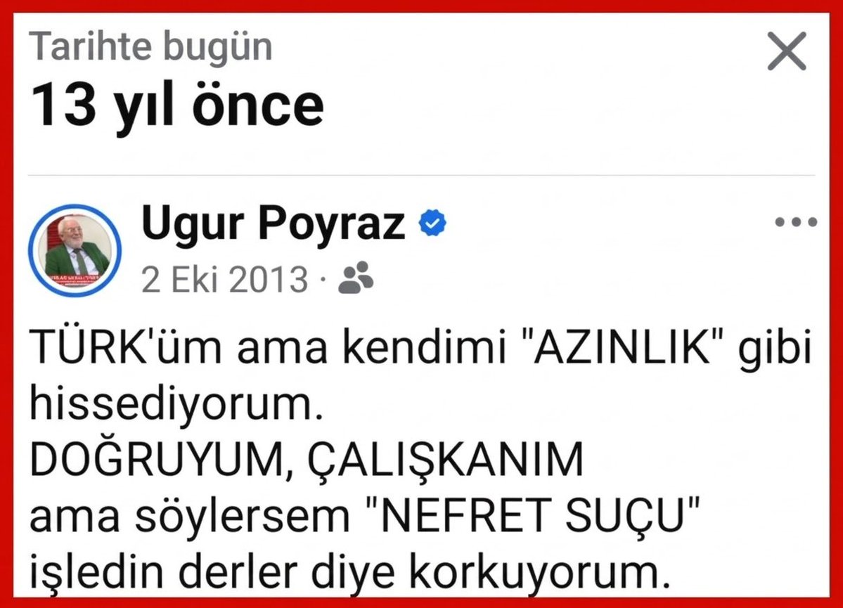 av_ugurpoyraz's tweet photo. 13 yıl önce dediğim bugünde aynen geçerlidir. https://t.co/KWO5syusPp
