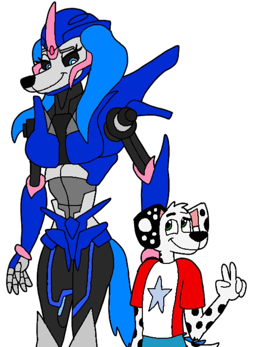DalmThomas1945's tweet photo. Happy Birthday To Josh Brenner, The Voice Of Dylan
A Crossover Drawing Of Dylan With His New Autodog, Arcee, From TF:P
#101dalmatianstreet #101ds #save101ds #continue101ds #more101ds #transformers #transformersprime #happybirthday https://t.co/N0WNjDtIaE