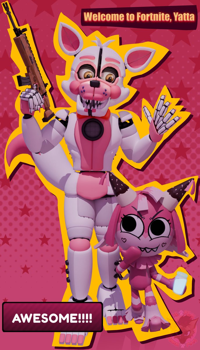 TheRealManorMan's tweet photo. Welcome to Fortnite Peter 
#FuntimeFoxy #YattaDW #DandysWorld #FNaF #Fortnite #Fortnitemares #Blender #B3D https://t.co/AT18wrva8G