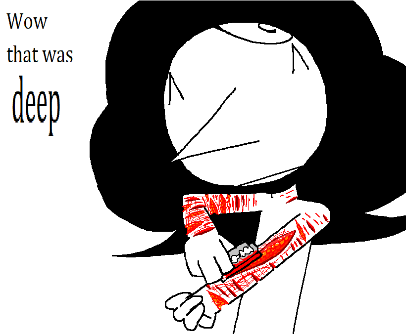 rottenmeatmgr's tweet photo. Another drawing about self harm #vent #selfharm #art #drawing #suicide #gore https://t.co/y5CiWL9rud