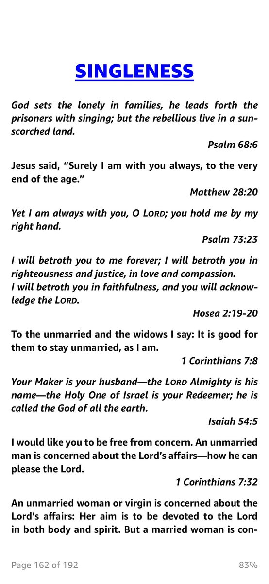Keeyahna's tweet photo. Singleness - "Bible Promises for You: from the New International Version" by Zondervan.

Start reading it for free: https://t.co/umG4UHh5nC https://t.co/QtR3aTkGU5
