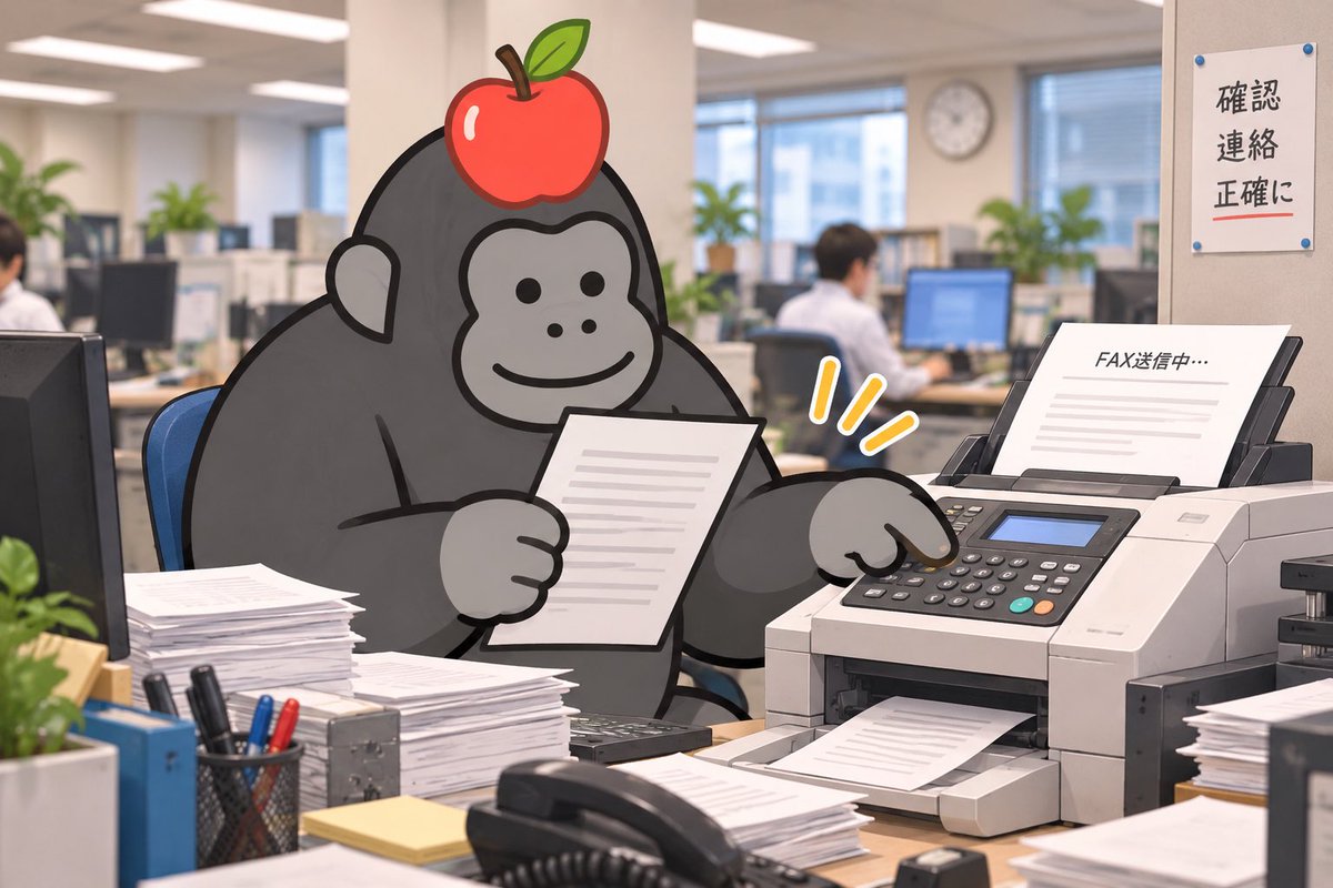 applegorilla00's tweet photo. FAXの値上げのニュースを見た。

先日、会社の複合機が新しくなった。
それに伴い、各自PCの
設定変更が必要になった。

「昭和の遺産。」
続きはプロフィールの
リットリンクから🦍🍎 https://t.co/Rhz94j4OUP
