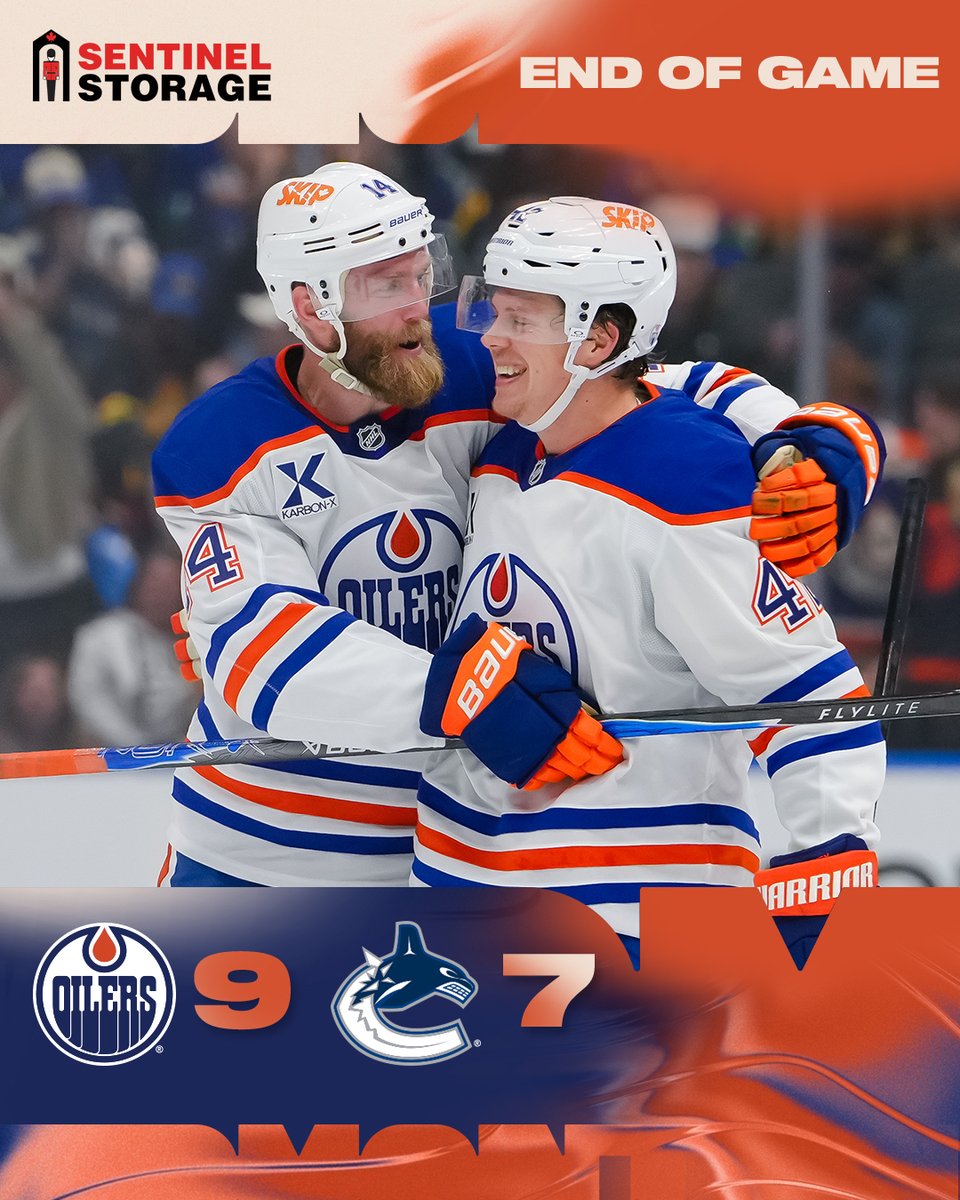 EdmontonOilers's tweet photo. First dub ✔️

@sentinelstorage | #LetsGoOilers https://t.co/Pjndjd6Igq