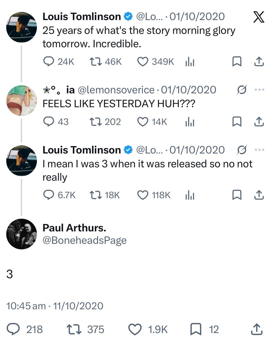 rkidharry's tweet photo. happy 31 years of what’s the story morning glory to louis tomlinson and everyone who celebrates https://t.co/HK6BJWYX1O