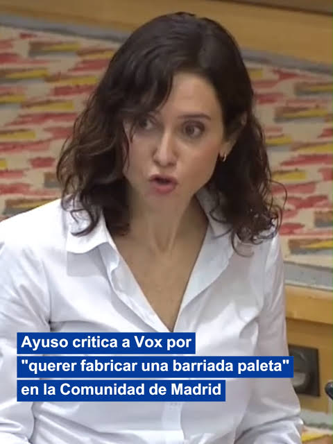 FACHARTRUMPUTIN's tweet photo. Soy de Vox, pero no veas Ayuso que caña le dá a Sánchez. https://t.co/TgKQFPZB35
