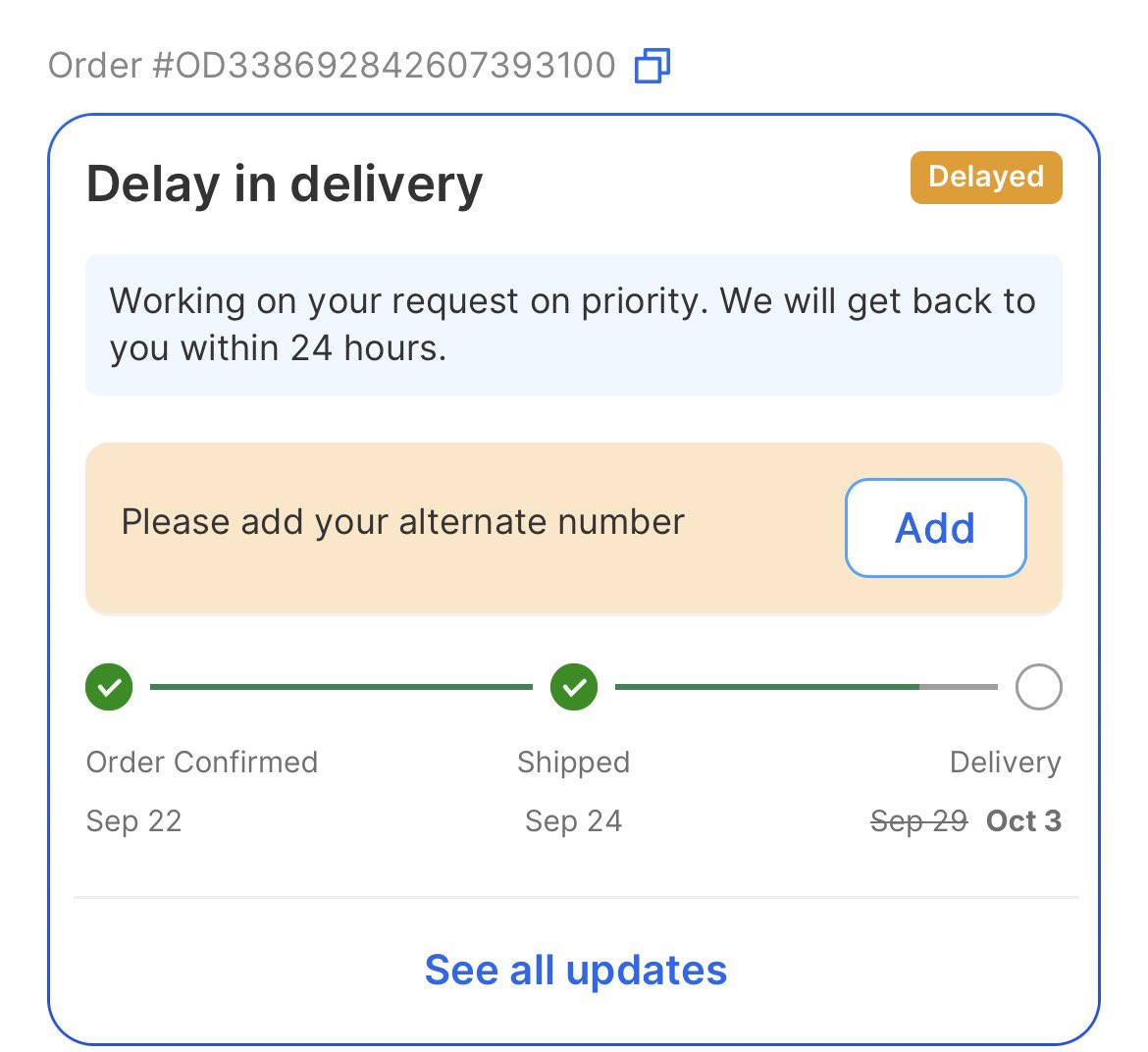 SBagda1's tweet photo. @flipkartsupport फिर आज एक नई डिलीवरी की तारीख़ समय पर डिलीवर करने का समय ही नहीं ह तो ऑर्डर क्यो लेते हो शर्म करो अब तो बेशर्म कंपनी के बेशर्म एम्प्लॉयो
#wrost delivery flipkart @Flipkartsupport https://t.co/vY37Svkl6D