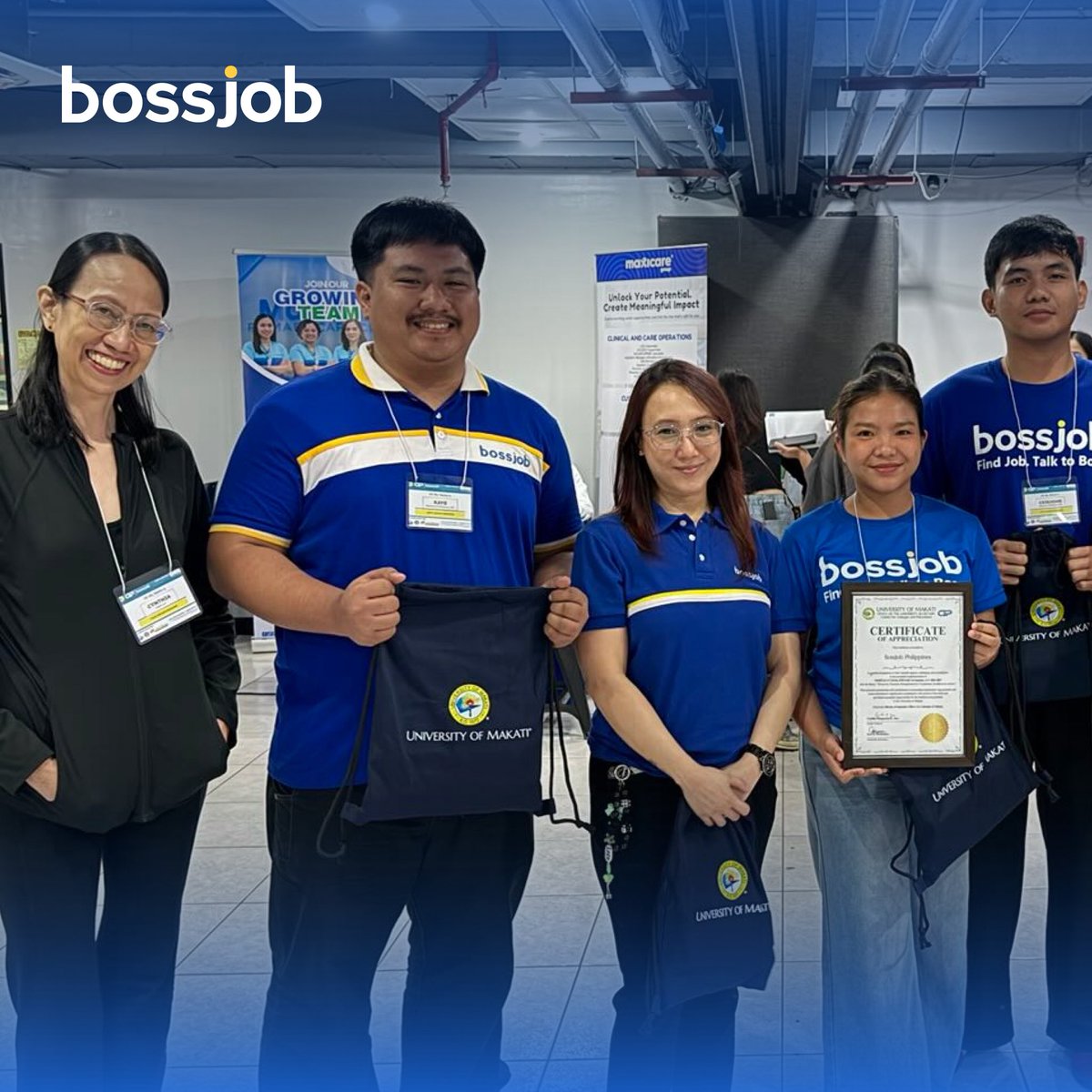 bossjobofficial's tweet photo. Two job fairs, Thousands of opportunities. ๐ค๐ป
Bossjob is grateful to have partnered with Makati PESO and the University of Makati for two successful career events held on September 30 to October 1, 2026! ๐
#UniversityofMakati #Makaticity #JobFair2026 #Bossjob https://t.co/m3js8k5QvX