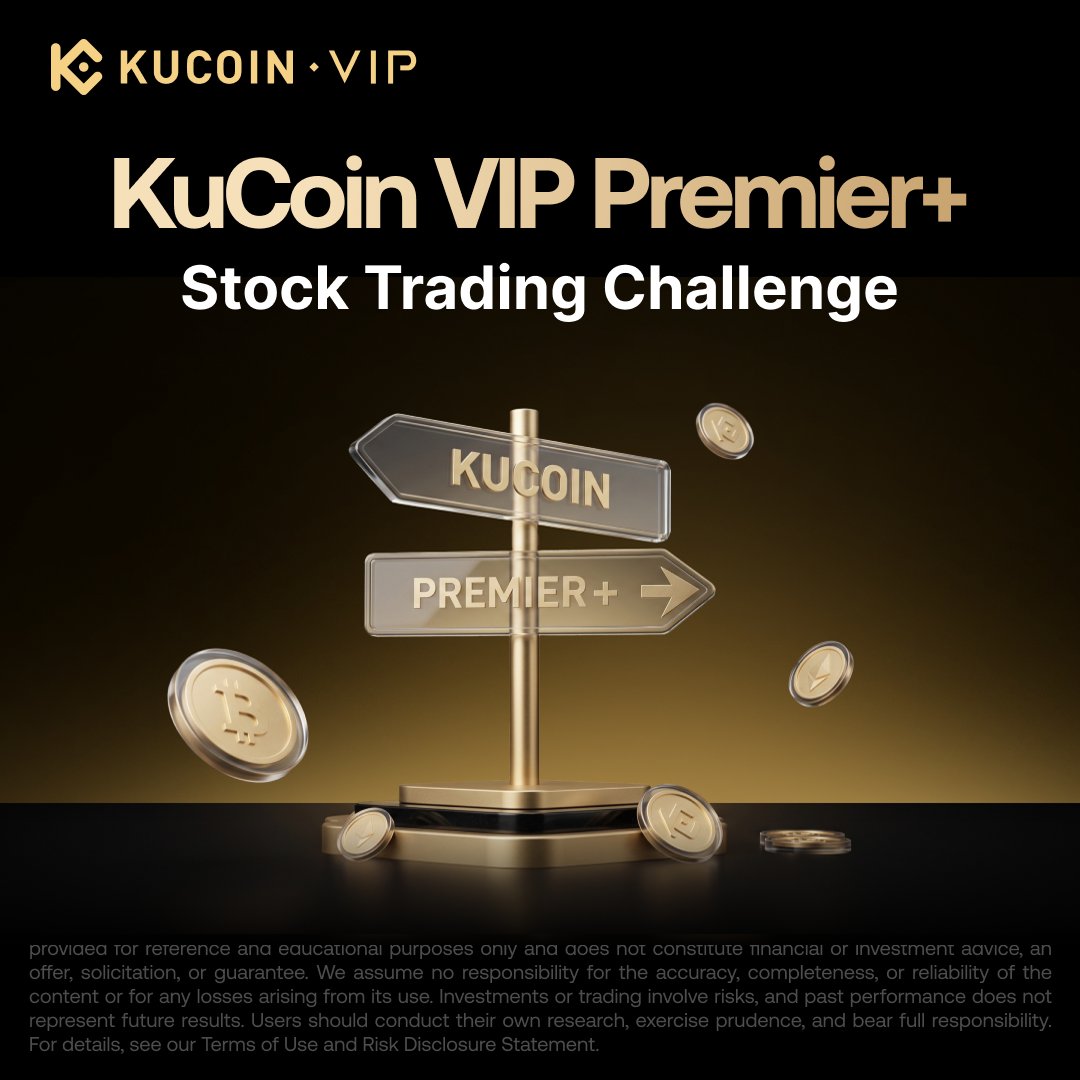 KuCoinInst's tweet photo. 🔥 Trade More. Unlock More. The KuCoin Stock Trading Challenge is still live. 

Hit cumulative U.S. stock trading milestones and unlock rewards along the way — from your first 100 USDT milestone to up to 10,000 USDT in total rewards. 

📅 Sep 25 – Oct 23, 2026 (UTC) 
How far can you take your trading?
👉 https://t.co/tZaCfZlDR6