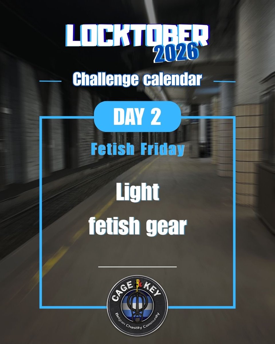 cageandkeybe's tweet photo. LOCKTOBER - DAY 2 🔐
Fetish Friday - Light fetish gear

Post your daily cage check and tag us 😏🔒 https://t.co/LEL570TThN