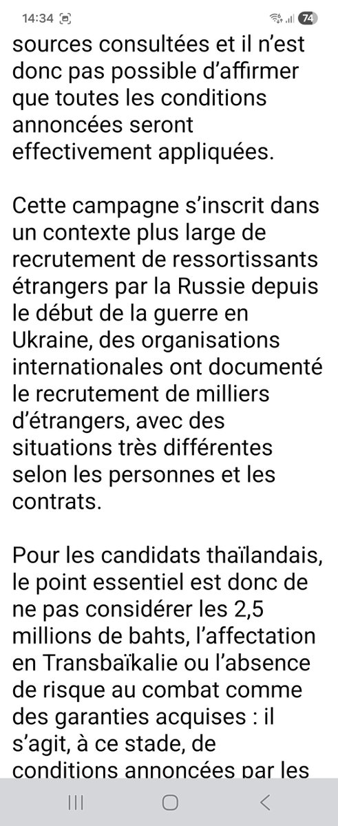 Terminal212's tweet photo. Les #Russes recrutent en Thailande ça sent la débâcle pour #Putin https://t.co/E1hJSEENkC