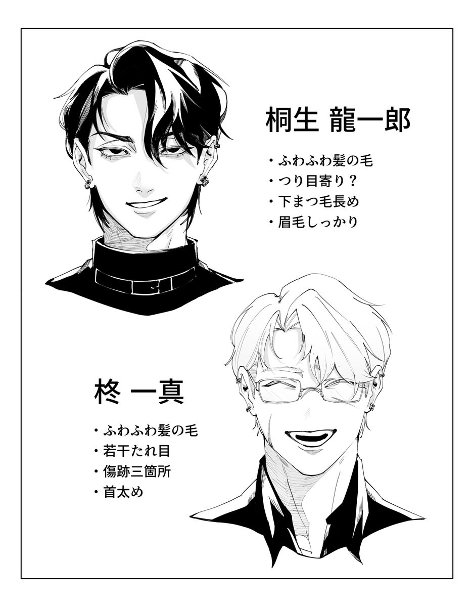 OEKAKIDAPI's tweet photo. 練習がてら顔特徴 https://t.co/6X0U4Tw5zD