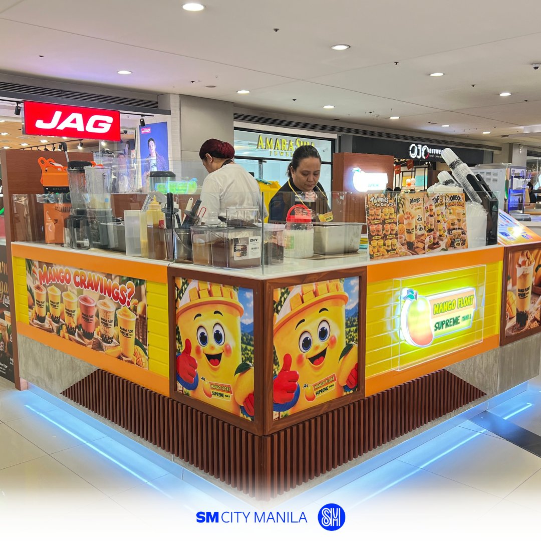 smcity_manila's tweet photo. #NewStoreAlert‼️💛

Get ready to meet your new mango stop at Mango Float Supreme Manila, now open at your most-loved SM City Manila!

Bring your bestie, grab your OG Mango Shake on the 3rd Level, and make your gala day a little sweeter. 👀🥤🥭

#GalaToTheMax https://t.co/ZgBcNAxHUr