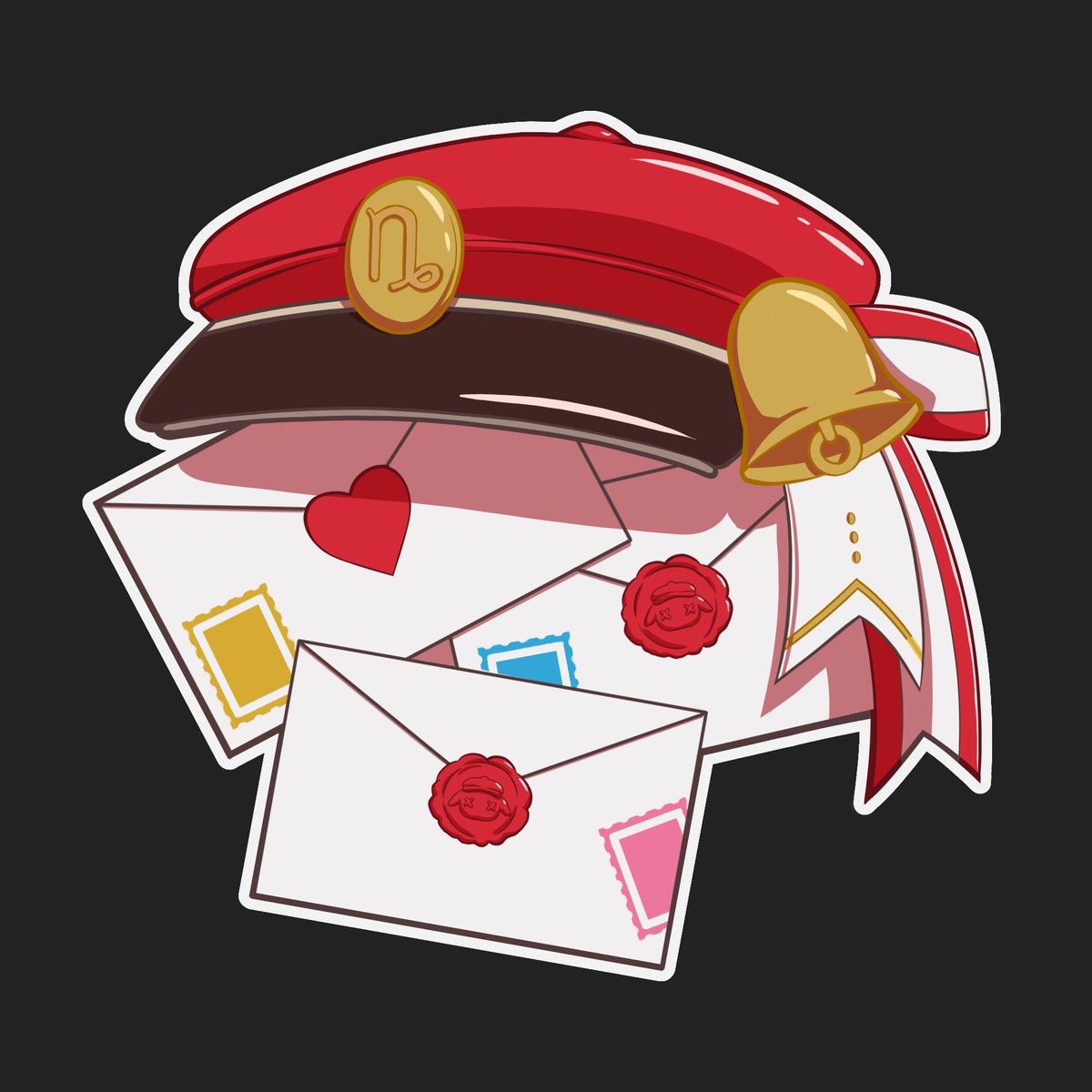 Mrick_G_JP's tweet photo. 数日前、「つづりのマップカバーはどんな感じになるんだろう？」と思って、描いてみました！
これはコミュニティへのギフトです。プロフィール写真としてでも、AI以外の用途でも、ご自由にお使いください。

~ 🐐💌 
 
#つづり絵お届け #つづり配達中 https://t.co/kwh4yI5Yjk