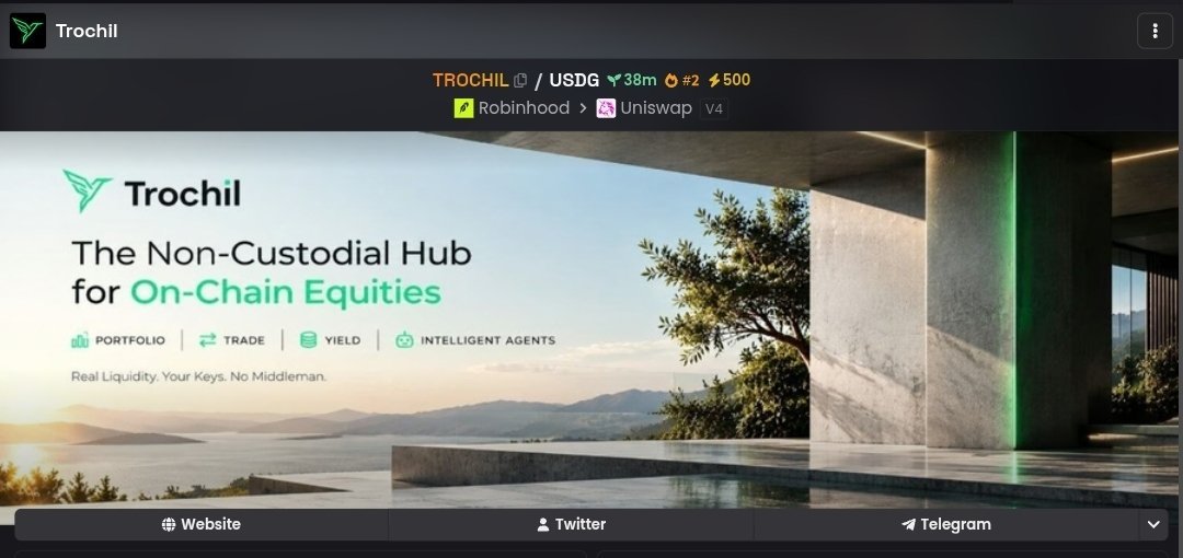 Trochil_'s tweet photo. $TROCHIL DEX AND BOOST 500×

https://t.co/NIJ9uHlAGz

CA 0x974b8b8ac478f0ba962e71ebb75697cca424440f https://t.co/AsxTROXQat