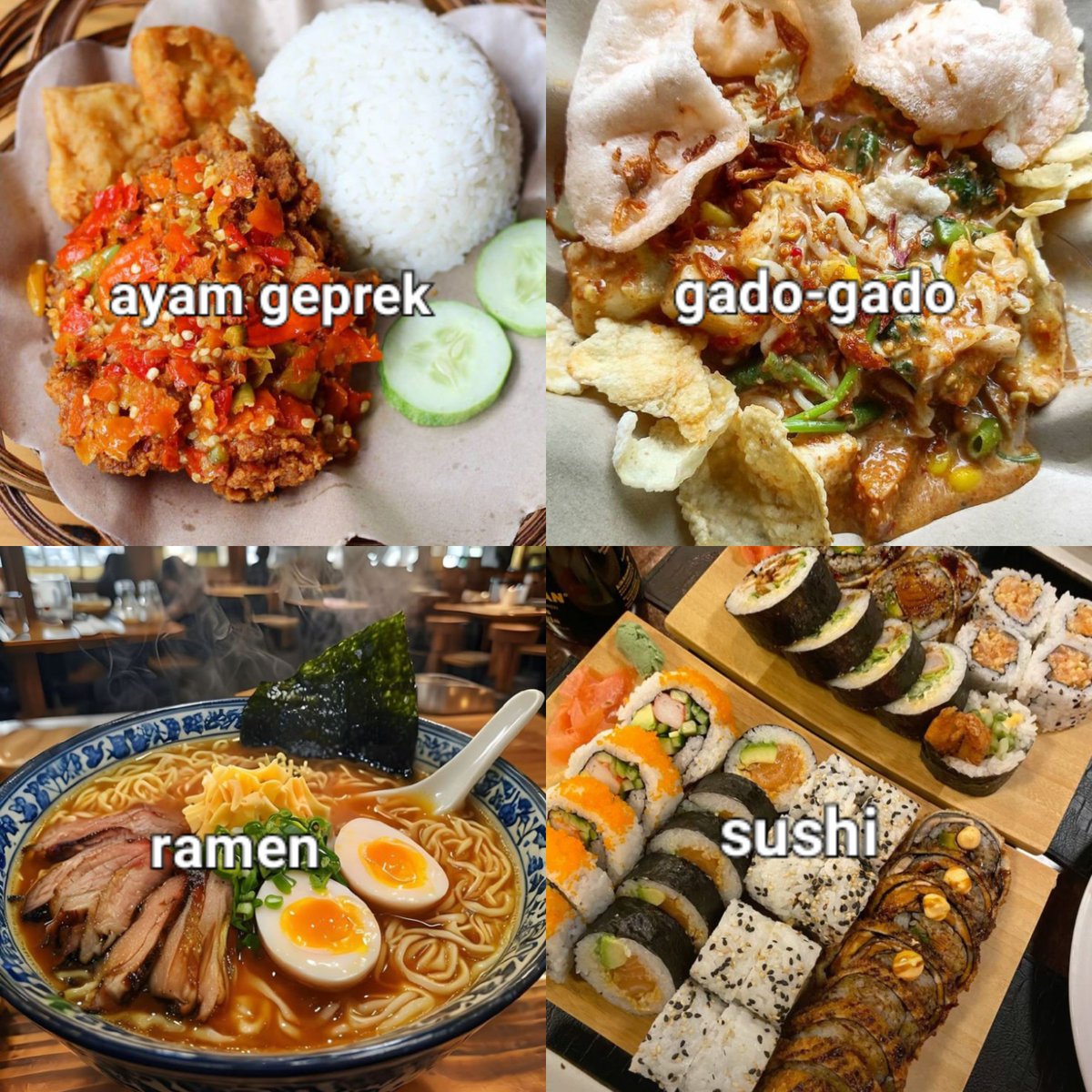 piscesgirle's tweet photo. kalau disuruh pilih 1 menu buat makan siang, kamu mau yang mana? https://t.co/zItdWJqhA7