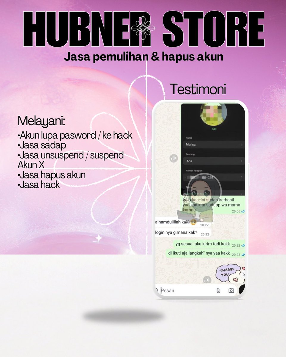 manrwx's tweet photo. selamat siang kembali open, jasa balikin / jasa pulihkan akun lupa password, jasa hack akun, jasa sadap wa, jasa lacak lokasi, jasa lacak hp hilang, jasa hapus akun,jasa pemulihan akun all sosmed❗️

Instagram, tiktok, facebook, email, line, twitter dll❗️

order melalui wa di bio https://t.co/ftSpmYmZK8