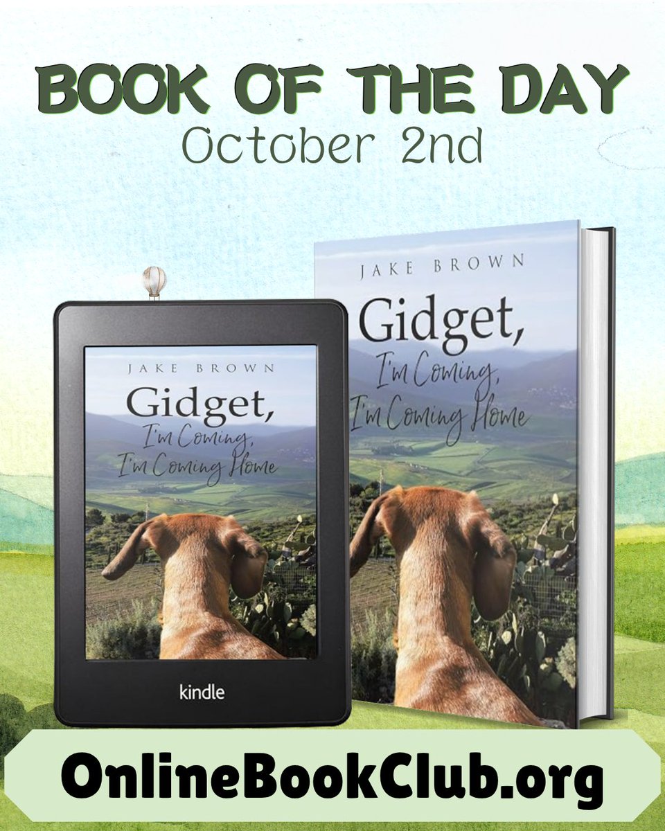 TwBookClub's tweet photo. Book of the Day, October 2nd – Children's Book, Rated 5 Stars 

Temporarily discounted to $2.99 on Kindle:
https://t.co/U7yRNiKncT

Gidget, I'm Coming, I'm Coming Home by Jake Brown

Published by @covenant_books
----
It is a testament to how love and patience supersede all.
---- https://t.co/2RnXVYFI7c