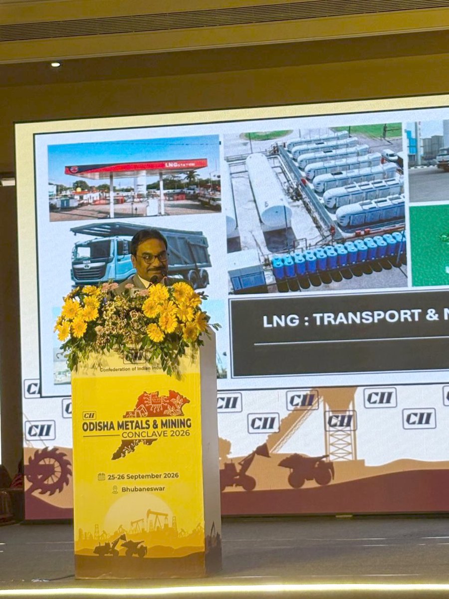 IOCL_ODISHA's tweet photo. Shri Kamal Sheel, CGM &amp; State Head, OSO, represented IndianOil as a panelist and presenter at the CII Odisha Metals &amp; Mining Conclave 2026, sharing perspectives on ESG, Circular Economy &amp; Decarbonization and IndianOil’s journey towards a sustainable energy future. @IndianOilcl https://t.co/DqJlX2U2Wz