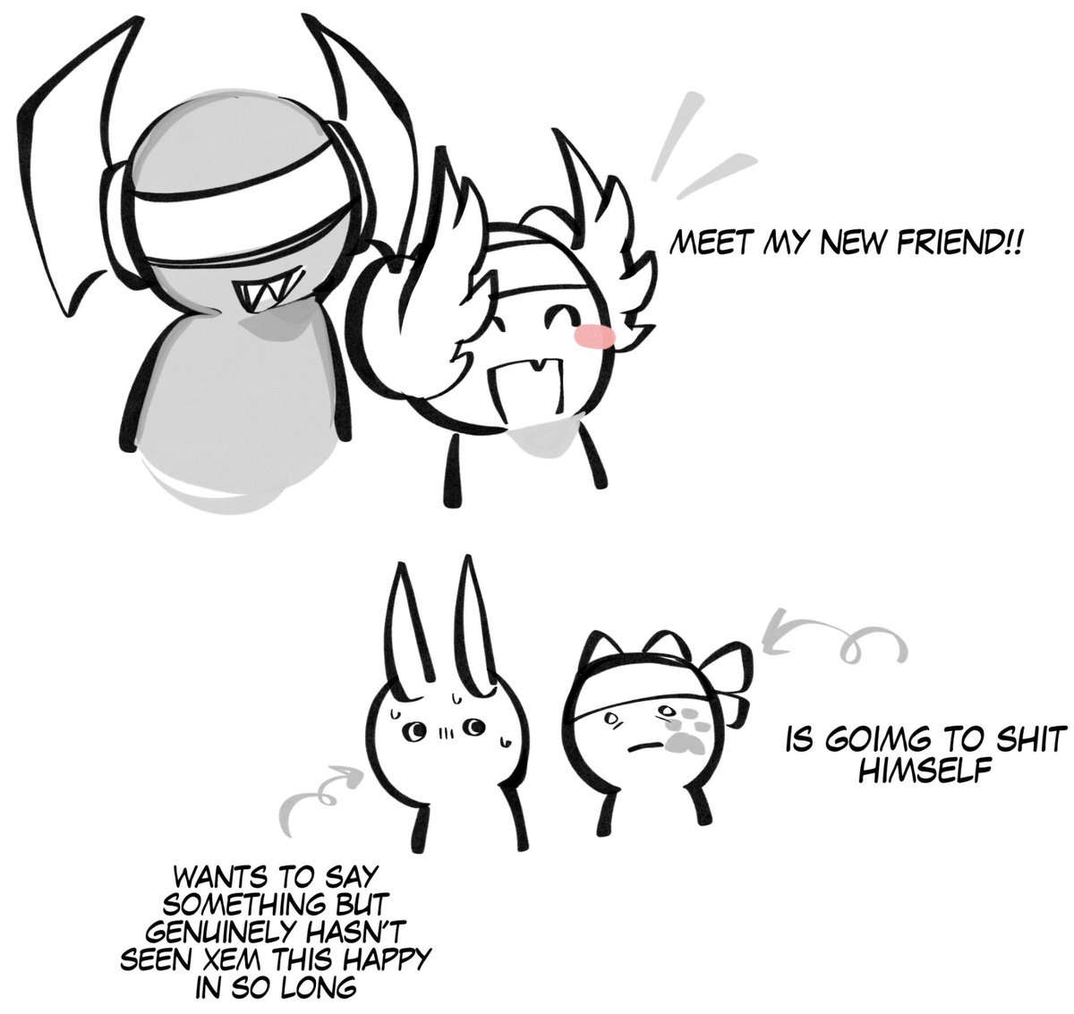 Qouzoi's tweet photo. I have so many vinehammer doodles. please take them off my hands. 

#phightingfanart #phighting https://t.co/LePQt9r47i