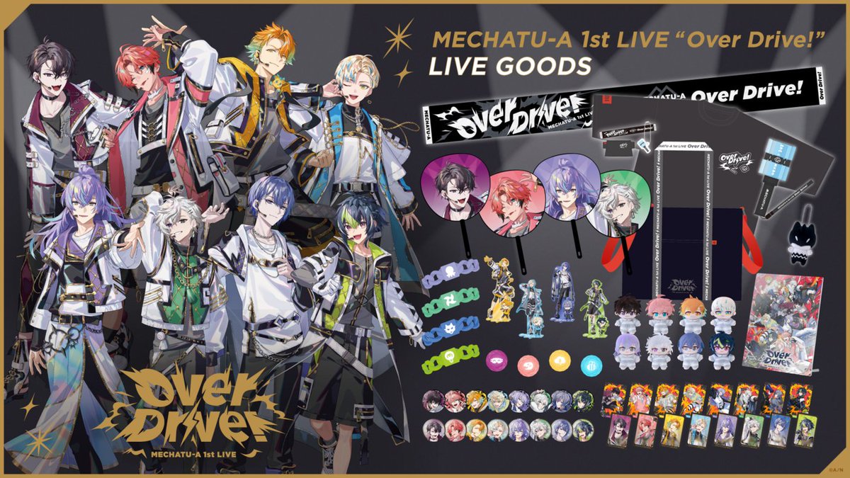 nijisanji_app's tweet photo. ／
#MECHATUA_1stライブ
グッズ再販決定！
＼
10/3(土)14:00より #にじストア にて、グッズの再販売が決定しました！

▼販売ページ
https://t.co/Xejap8YT82

※10/3(土)からの再販分につきましては公演日までのお届けはお約束出来かねます。確実に公演までにお求めの方は会場販売をご利用ください。
※在庫販売となります。