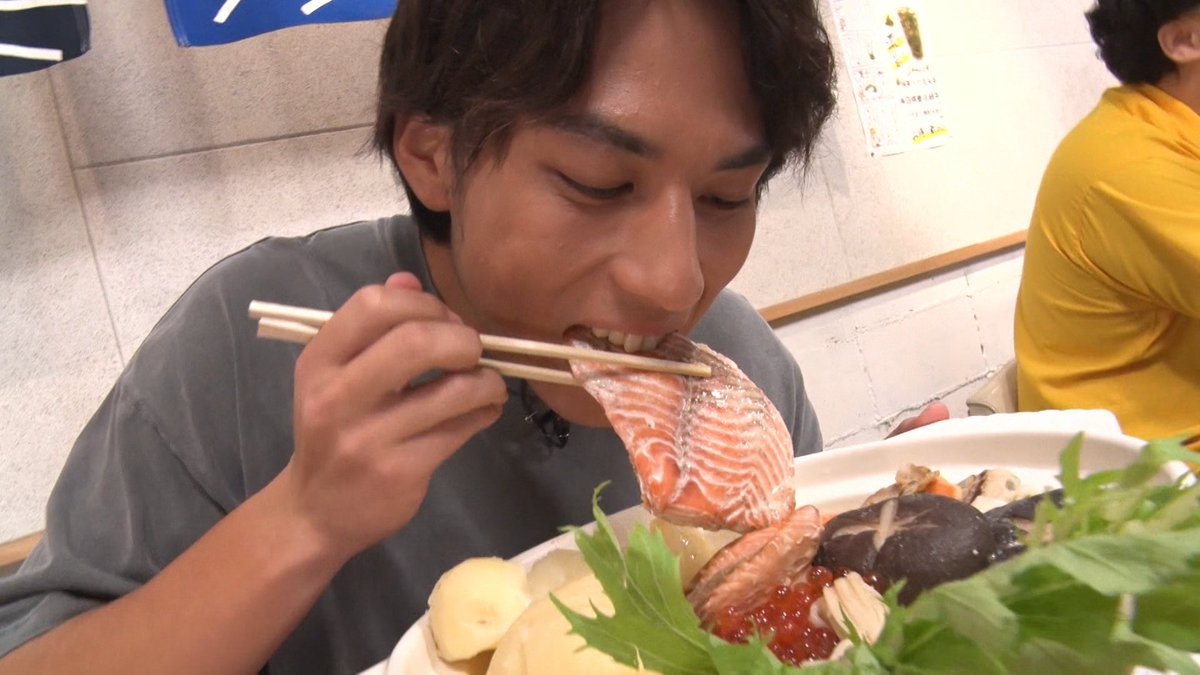 ariyoshiseminar's tweet photo. #有吉ゼミ １０月５日(月)よる７時〜🌠
🍖チャレンジグルメ🍖

デカ盛りを食べ尽くしに
#フィッシャーズ #ンダホ が登場！🐠
@ndahoFischers

スノーボード・ハーフパイプ日本代表🇯🇵
#平野流佳 が初参戦で完食を目指す🌟 https://t.co/hKT74CcJfB