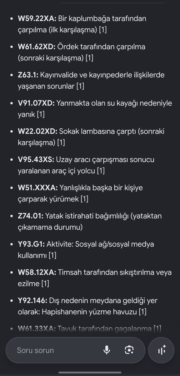 DrMehmetBasturk's tweet photo. Akut gastroenterit yazınca hiçbir şey çıkmıyordur
O sırada icd kodları: https://t.co/IXb1BWaY6y