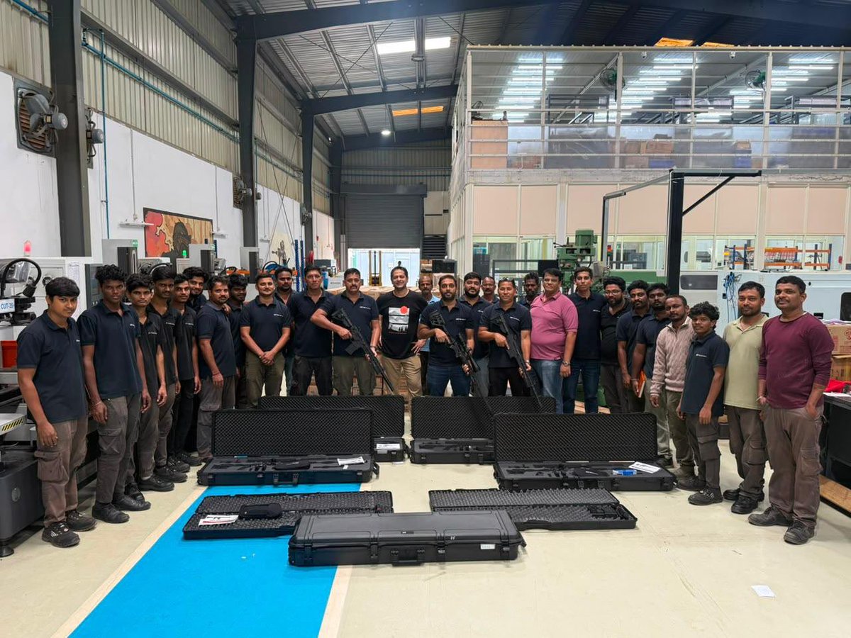 sssdefence's tweet photo. The Dispatch Chronicles

We made more weapons than anybody in India. Now we had to deliver several 1000’s of them & more than 3 variants on the same day 

Zero Hour minus 72 hours | 09: 00: "We'll wrap this up by tomorrow night." (Famous last words.)

Zero Hour minus 40 hours: The chai vendor is the most loved guy in the plant. He apparently knows about all weapons & is planning on writing a book on us. Good bloke, he makes it a point to to ask “Aaraama?” & reduce my BP 

Zero hour minus 30 hours: Someone tried to scan a samosa for a serial number.

Zero hour minus 24 hours: The packing list & test reports are now longer than most novels. We've read it more times than any novel. 

Zero hour minus 14 hours: We’ve decided to promote the forklift to Senior Team Member. It's the only one still running at full capacity.

Zero hour minus 7 hours: Break time. Our 2IC of testing decides it’s time to go ballistic. We don’t protest. He’s a Special Forces guy & the sweetest among us

Zero hour minus 3 hours: We’ve not seen so many different weapons ready on the same dispatch day. Every crate sealed, every serial matched, every document signed.

Zero hour plus 15 hours: Just heard there’s someone sleeping in the conference room. Our resident canine unit found him & sent him home.