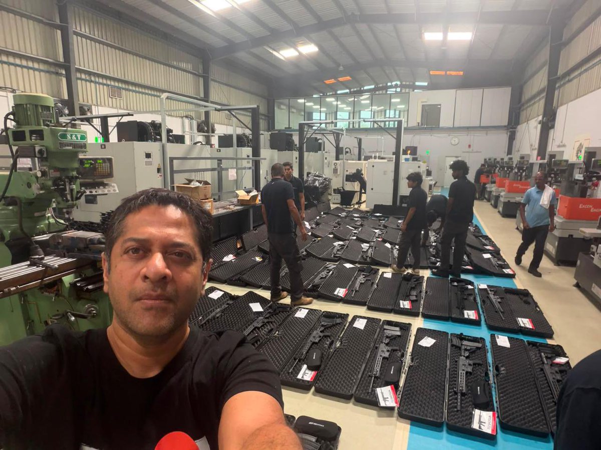 sssdefence's tweet photo. The Dispatch Chronicles

We made more weapons than anybody in India. Now we had to deliver several 1000’s of them & more than 3 variants on the same day 

Zero Hour minus 72 hours | 09: 00: "We'll wrap this up by tomorrow night." (Famous last words.)

Zero Hour minus 40 hours: The chai vendor is the most loved guy in the plant. He apparently knows about all weapons & is planning on writing a book on us. Good bloke, he makes it a point to to ask “Aaraama?” & reduce my BP 

Zero hour minus 30 hours: Someone tried to scan a samosa for a serial number.

Zero hour minus 24 hours: The packing list & test reports are now longer than most novels. We've read it more times than any novel. 

Zero hour minus 14 hours: We’ve decided to promote the forklift to Senior Team Member. It's the only one still running at full capacity.

Zero hour minus 7 hours: Break time. Our 2IC of testing decides it’s time to go ballistic. We don’t protest. He’s a Special Forces guy & the sweetest among us

Zero hour minus 3 hours: We’ve not seen so many different weapons ready on the same dispatch day. Every crate sealed, every serial matched, every document signed.

Zero hour plus 15 hours: Just heard there’s someone sleeping in the conference room. Our resident canine unit found him & sent him home.