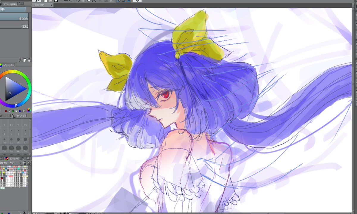 kaso_87's tweet photo. 木陰の君wip https://t.co/JmzIUnU6JY