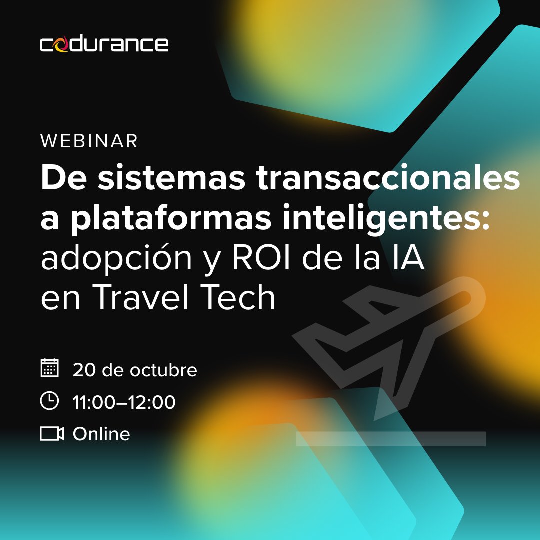 codurance_ES's tweet photo. La IA en travel ya no va de encontrar más casos de uso, si no de conseguir que esos casos lleguen al core del negocio y generen impacto medible.
¿Cómo pasar de pilotos aislados a IA conectada con pricing, booking, distribución, cliente y revenue?
De eso hablaremos en nuestro próximo webinar con Turistec. Inscripciones aquí 👇
https://t.co/PbldTWgenF