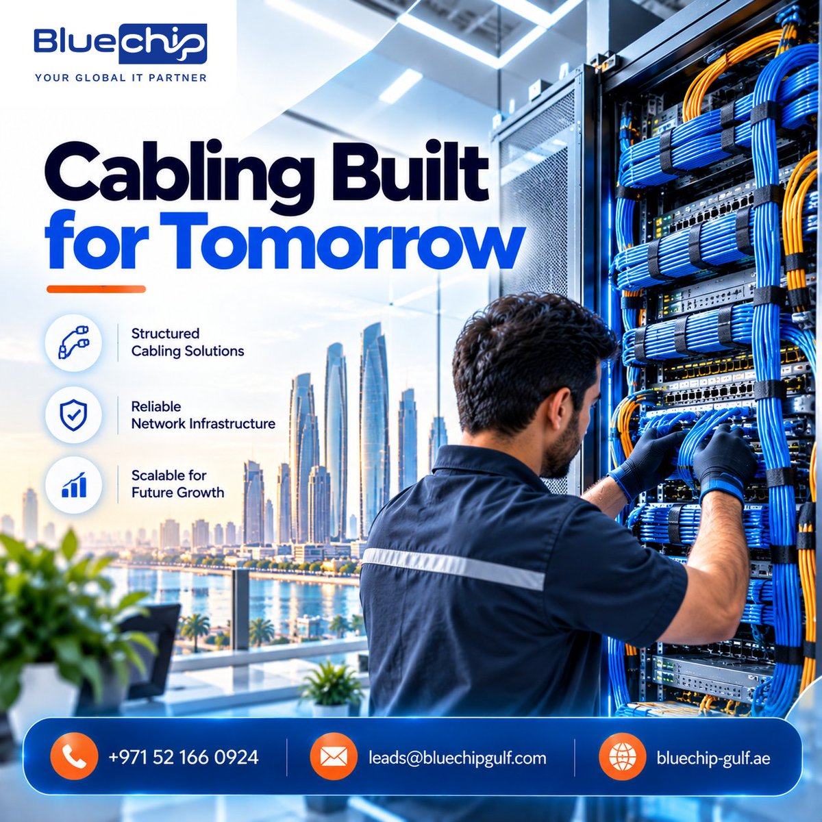 bluechip_gulf's tweet photo. Build a network ready to scale. Bluechip Abu Dhabi delivers structured cabling for reliable, organized connectivity.

📞 +971 52 166 0924  
🌐 https://t.co/kN8hctjhqJ

#StructuredCabling #AbuDhabi #BluechipAbuDhabi https://t.co/EfRs8TfwbA