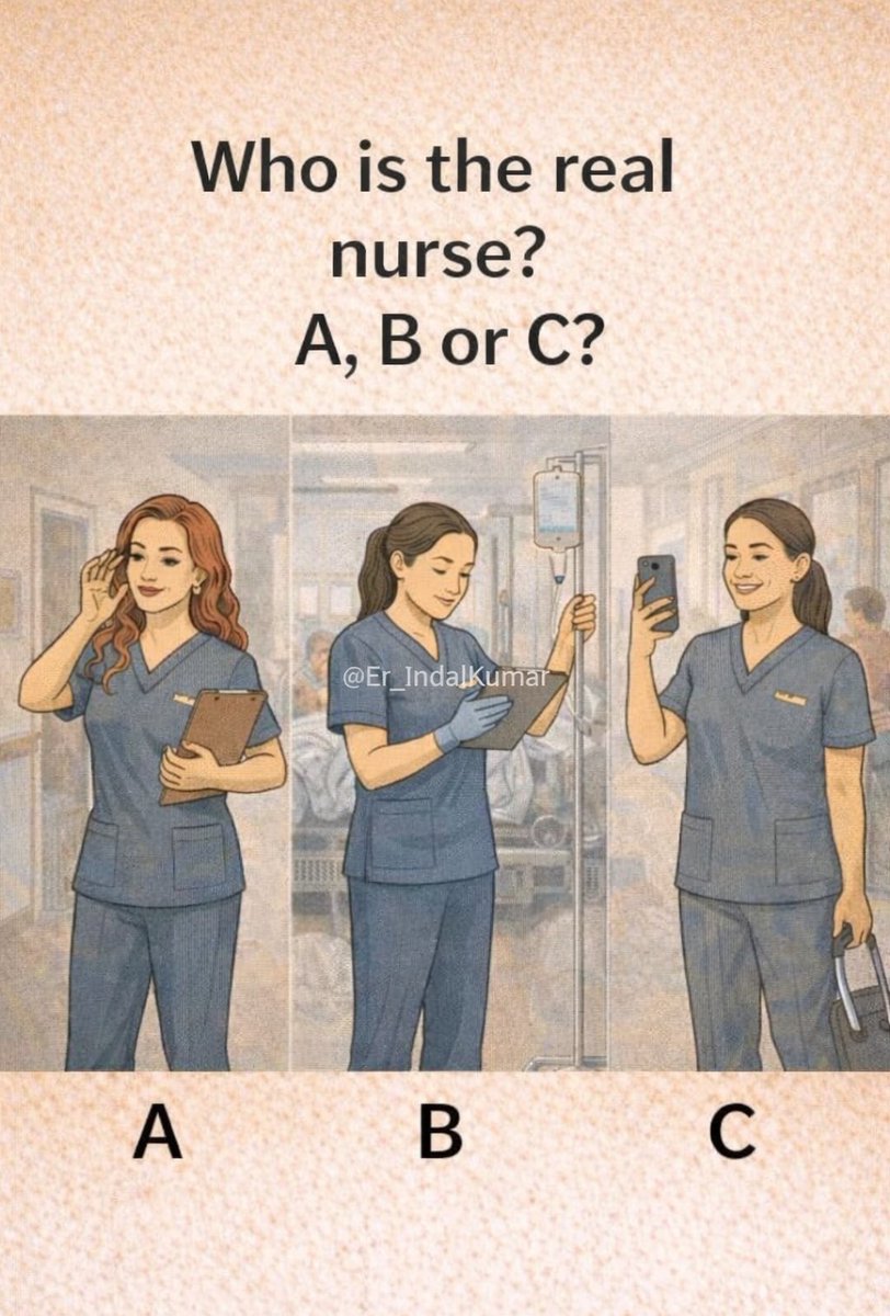 0_Yatz's tweet photo. Guess The real Nurse💉 https://t.co/iOZ083tmKi