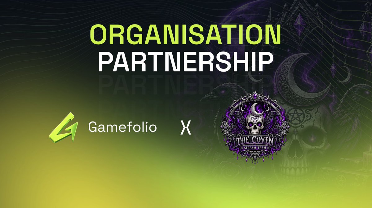 CovenStreamTeam's tweet photo. The Coven is OFFICIALLY partnered with
@GamefolioGG @TeamGamefolio 
! I’m incredibly honored they chose our Stream Team, and I couldn’t be prouder of every Coven member who helped us get here.  And we’re only getting started. 🔥 #covenstreamteam #proud #partnership https://t.co/YHuXdpaJ6l