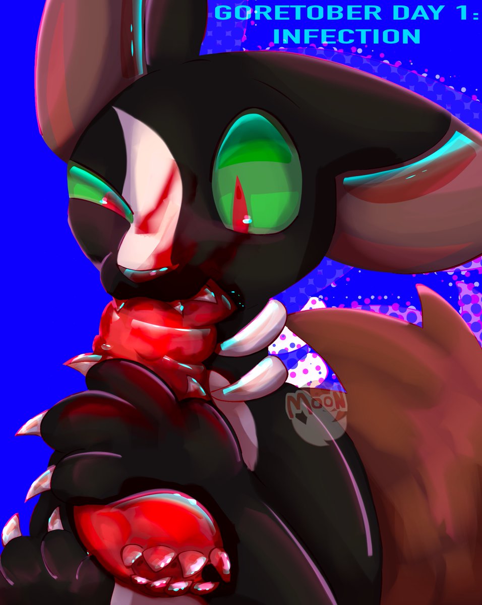 darkmoonxnight's tweet photo. Goretober day 1: infection :) #goretober #furry #artㅤㅤㅤㅤ https://t.co/a3dSsn9Tcz