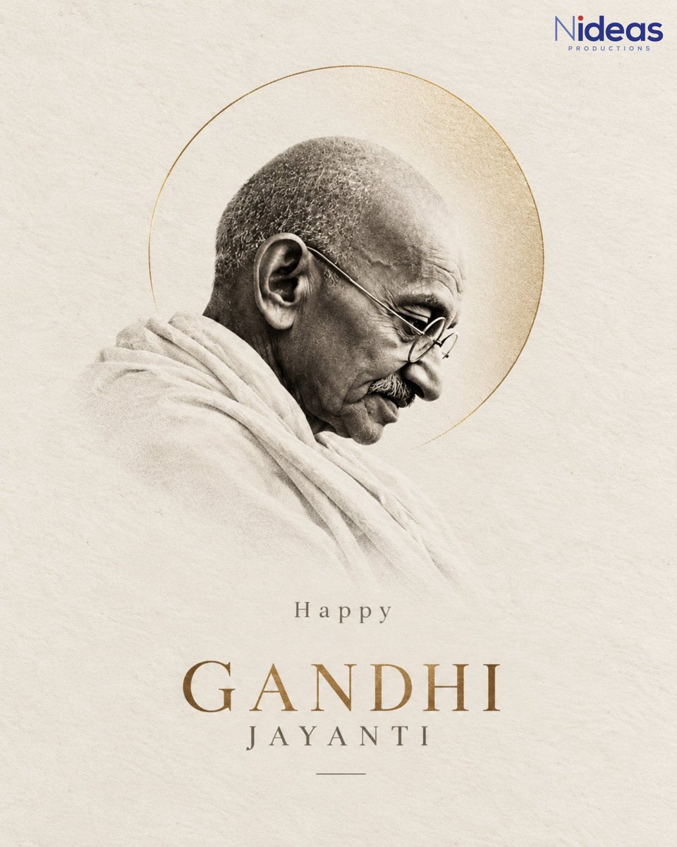 Nideas_Prod's tweet photo. Remembering Mahatma Gandhi and his enduring message of peace and humanity.
#GandhiJayanti #MahatmaGandhi #Gandhi #PeaceAndNonViolence #TruthAndPeace https://t.co/FVPHiOgLAd