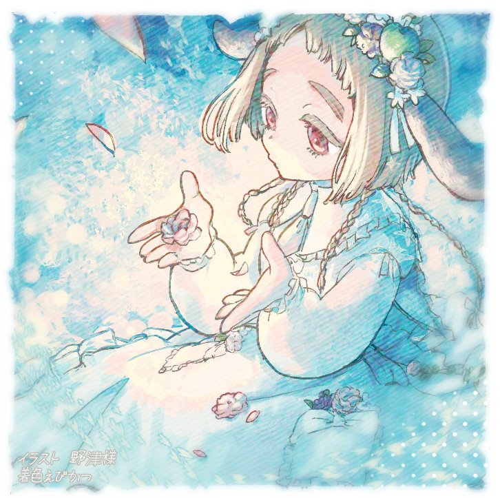 ROBsterX's tweet photo. 野津さん（@gyo_za_mgmg）からお借りした線画を塗らせて貰いましたー🥳🎉
線画が可愛くて塗っている間ずっとにまにましてました💙🩷🩵
線画の持つ絵本の様なイメージに近づけれてたら嬉しいです https://t.co/um2vTXoANY