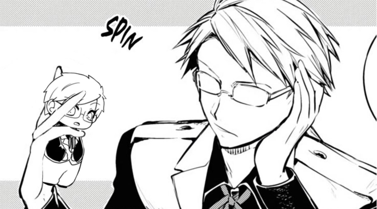 nilis_chan's tweet photo. Kunikida esta asustando a mini kunikida https://t.co/jpkLcfoU7t