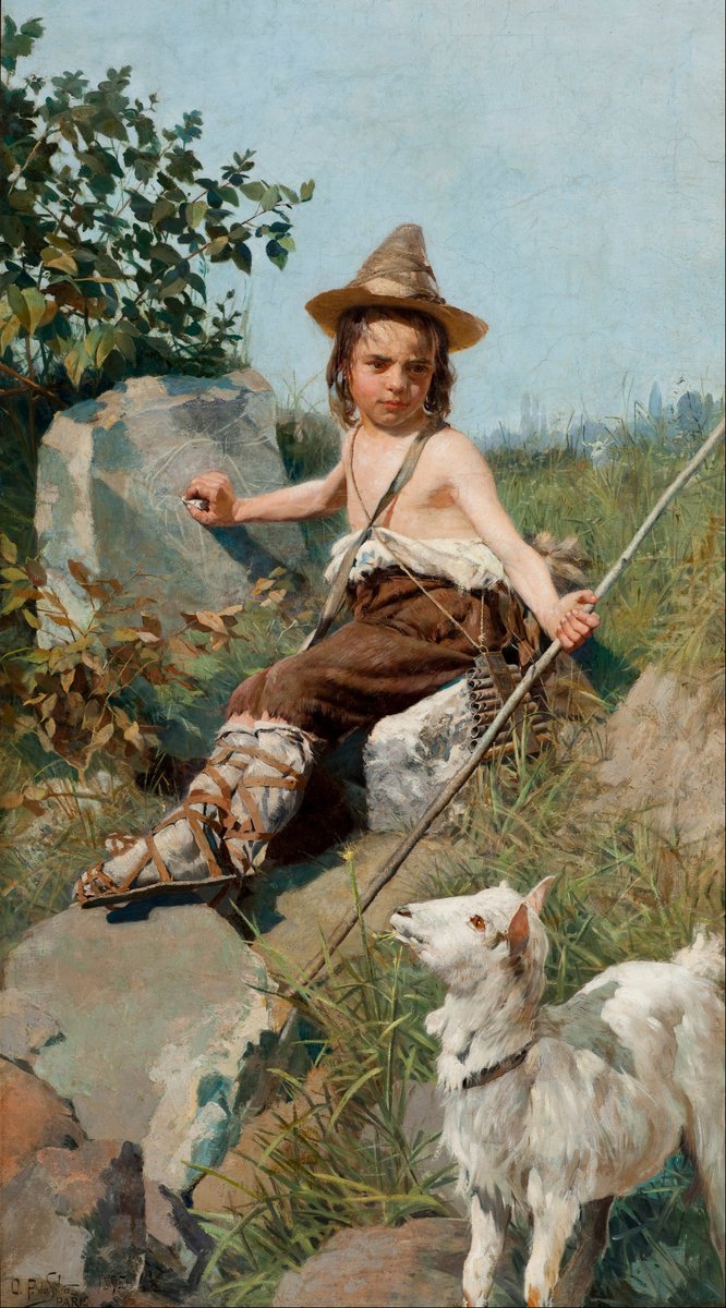 aurumross's tweet photo. "The primary Imagination I hold to be the living Power and prime Agent of all human Perception." -- Samuel Taylor Coleridge (Biographia Literaria, 1817)

🎨 Painting: Oswald Achenbach, Shepherd Boy with Goat, c. 1850s

❤️ Like · 🔁 Repost · 🔔 Follow for more https://t.co/8q7mWAZKCp