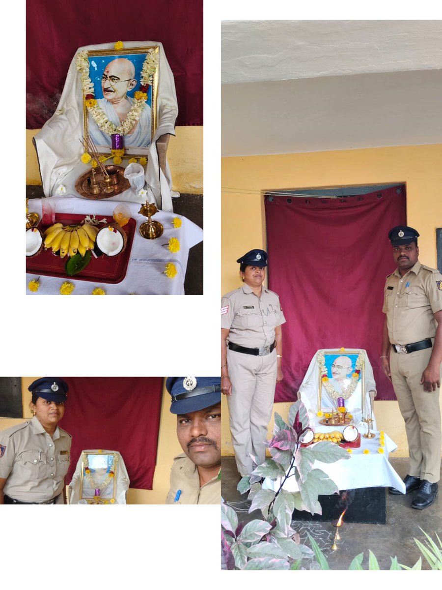 MysorePs's tweet photo. ಈ ದಿನ ಮೈಸೂರು ರೈಲ್ವೇ ಪೊಲೀಸ್ ಠಾಣೆ, ಮಂಡ್ಯ, ನಂಜನಗೂಡು ಉಪಠಾಣೆಯಲ್ಲಿ ಮಹಾತ್ಮ ಗಾಂಧೀಜಿಯವರ 157ನೇ ಜಯಂತಿಯನ್ನು ಗೌರವಪೂರ್ವಕವಾಗಿ ಆಚರಿಸಲಾಯಿತು. @KarnatakaCops 
@SWRRLY 
@CPMysuru 
@KARailwayPolice
@cpimysorerly
@DspRly https://t.co/AWznTJRmRE