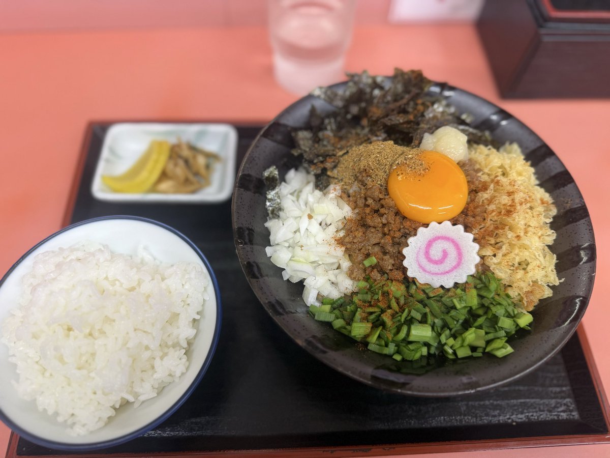 Urin_boh's tweet photo. 今日の萬福軒
台湾まぜそば
見た目通りの強さでした
ご馳走様でした https://t.co/xDNs7tZMLt