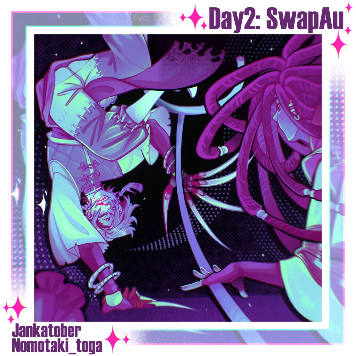 nomotaki_toga's tweet photo. Jankatober Day2:Swap Au #jankatober https://t.co/BiqNCBjvtH